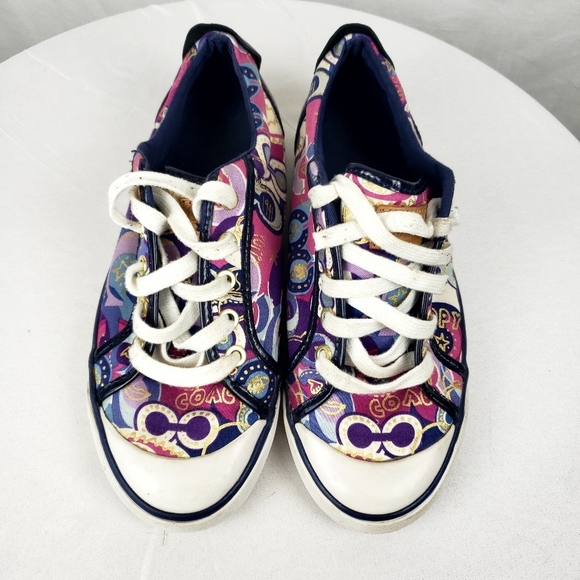 Coach Barrett Poppy Multicolor Fashion Shoe Sz 7M - Picture 2 of 8